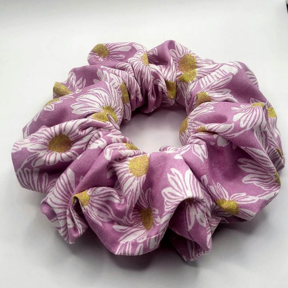 Daisy Scrunchie Wide Elastic Anti Crease Extra Hold Curly Approved - Picture 2 of 2